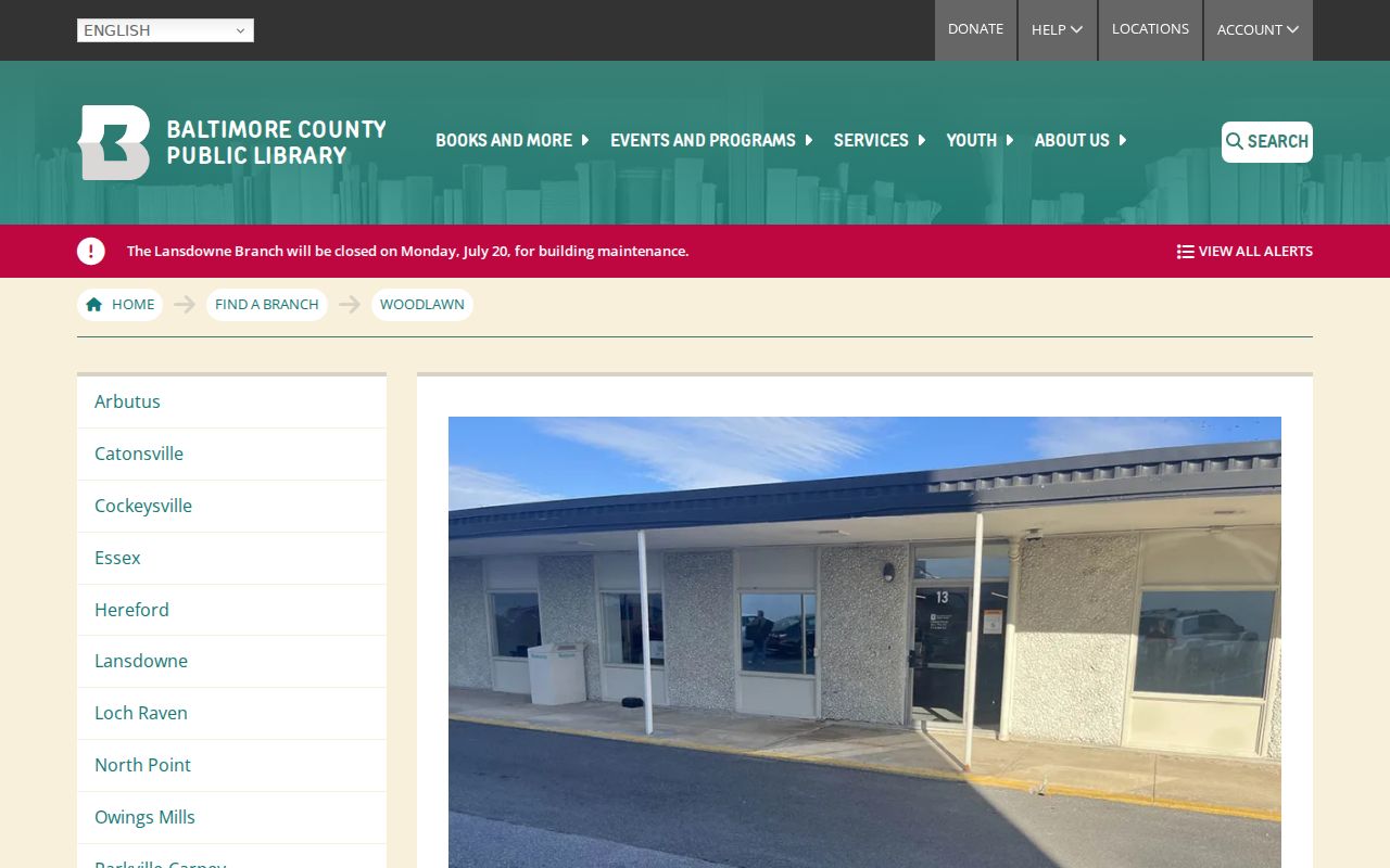 Woodlawn people search library branch location and services